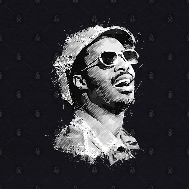 Young Stevie Wonder by Yopi